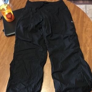 LuluLemon lined studio pants black